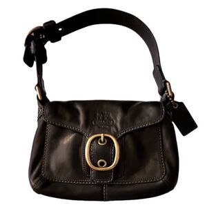 Coach Vintage Y2K Bleeker Black Leather Shoulder Bag Excellent Condition